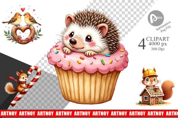 Download Winter Critters &amp; Sweets Clipart - Premium Resources
