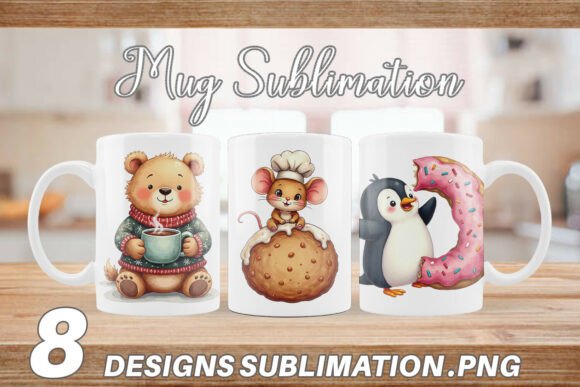 Download Whimsical Winter Critters Mug Wrap - Premium Resources