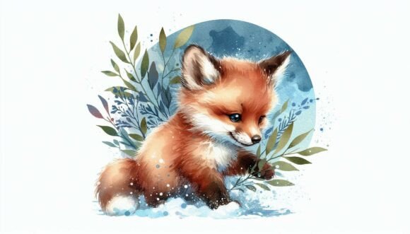Download Fox Snow Watercolor - Premium Resources