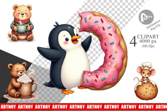 Download Winter Critters &amp; Sweets Clipart - Premium Resources